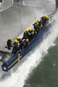 03 08 2013 - San Francisco (USA,CA) - 34th America's Cup - Louis Vuitton Cup - Semi-finals - Luna Rossa vs Artemis Racing - Race 1 - Artemis Racing