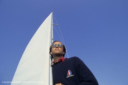 Sailing, cruising, people, only one man