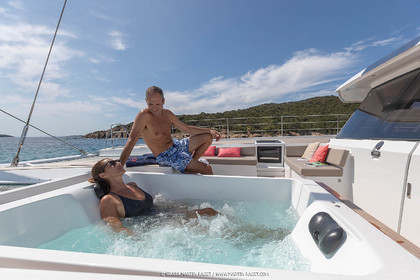 30 08 2018, Porto Vecchio (FRA, South Corsica) Chantier Fountaine-Pajot, Alegria 67