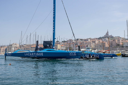 18 05 2022, Marseille (FRA), APremière navigation du trimaran Ultim SVR LAZARTIGUE à Marseille