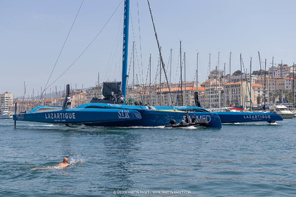 18 05 2022, Marseille (FRA), APremière navigation du trimaran Ultim SVR LAZARTIGUE à Marseille