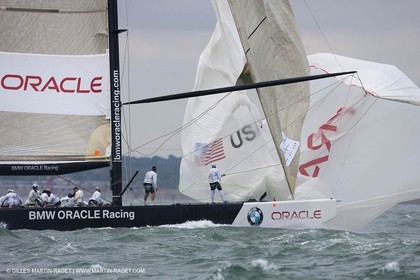03 08 2010 - Cowes (UK, IOW) - The 1851 Cup -  BMW ORACLE Racing - Day 1