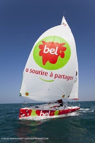 13 03 2010 - La Grande Motte   Port Camargue (FRA) - Groupe Bel - Entraînement Kito de Pavant   Sébastien Audigane en vue de la Transat AG2R 2010