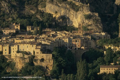 France, Provence, Haute Provence, Val de Durance, Durance river valley, Moustiers St marie