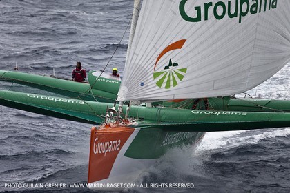 05 14 09 - Marseilles - Mediterranean Record - Groupama 3 - Franck Cammas - G Class - Start from Marseilles to Carthage (Tunisia)