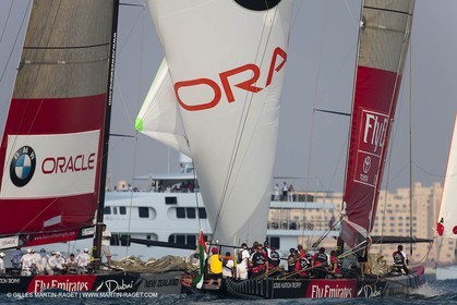 27 11 2010 - Dubai (UAE) - Dubai Louis Vuitton Trophy - Final -  BMW ORACLE Racing Vs Emirates Team New Zealand