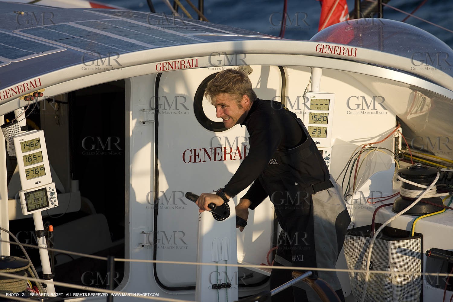 27 09 2008 - Lorient (FRA, 56) - Generali - Yann Eliès - Vendée Globe 2008 Training