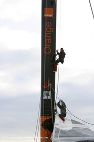 Vannes - Multiplast Boatyard - Orange II 1st sea trial