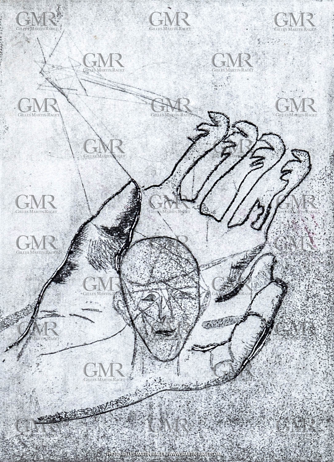 12 07 2020, St Rémy de Provence (FRA, 13) Oeuvre Germaine Richier, gravure