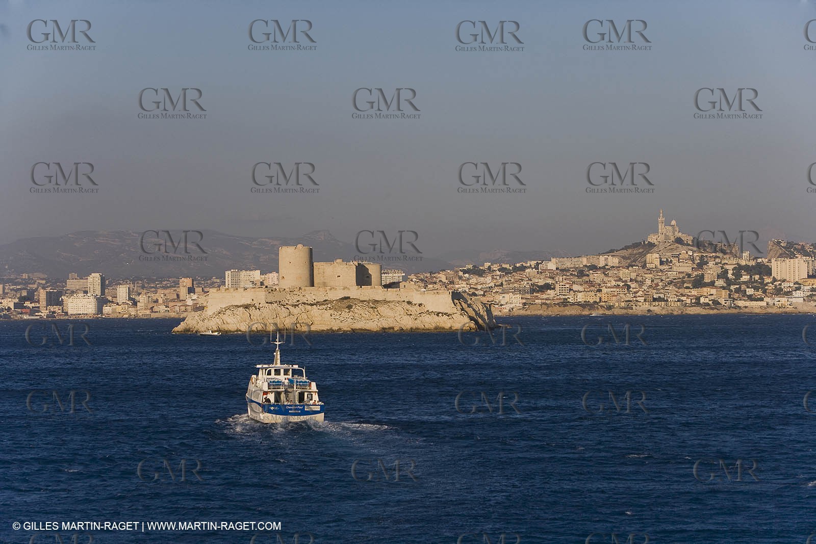 Marseilles seen from the Frioul islands