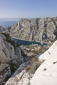 11 03 2009 - Marseille (FRA, 13) - Les Calanques- Calanque de Morgiou as seen from Crêt St Michel belvedere