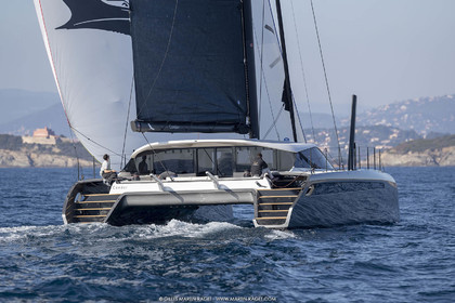 16 02 2019, Porquerolles (FRA,83), Gunboat 68 sail testing  3