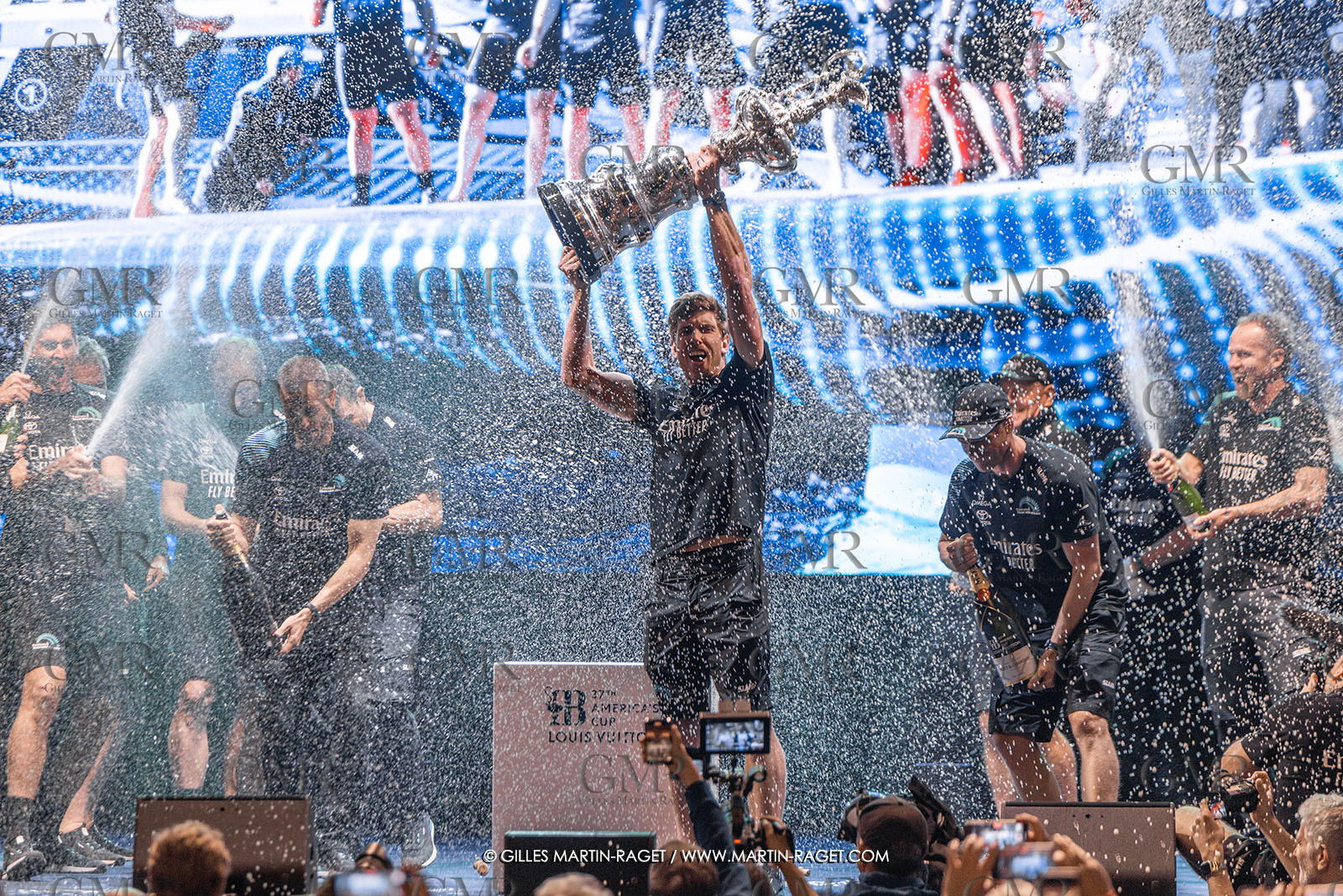 19 10 2024, Barcelona (ESP), Louis Vuitton 37th America's Cup, Final Match, Race Day 6 , Prizegiving