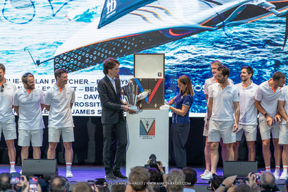 04 10 2024, Barcelona (ESP), 37th America's Cup, Louis Vuitton Cup Final, Race Day 7 , Prizegiving