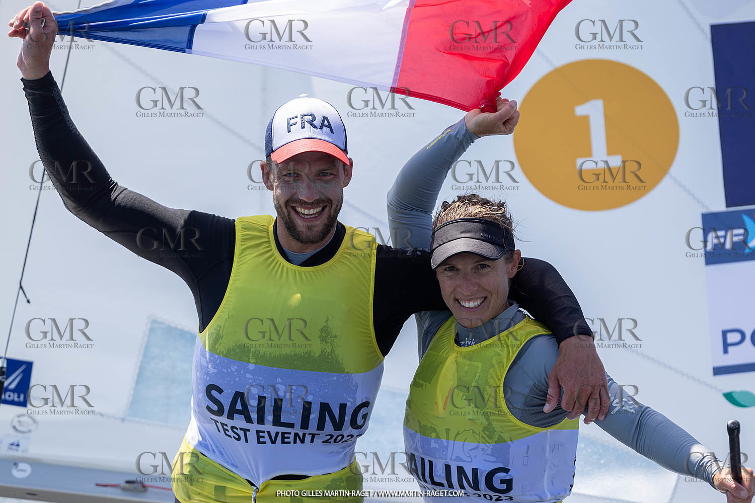 15 07 2023, Marseille (FRA), Paris 2024 Olympic Games Sailing Test Event, Day 6, 470 Medal Race