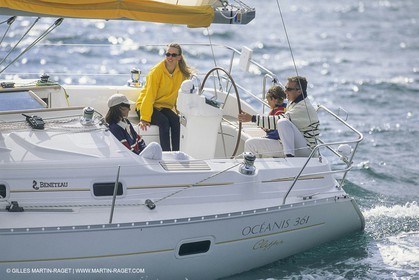 Voile, croisière, personnages, enfants