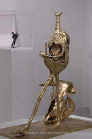 30 10 2023, Montpellier (FRA), oeuvre de Germaine Richier, Exposition Centre Pompidou - Musée Fabre 2023, La Tauromachie 1953, Bronze naturel nettoyé, Numéroté 6 6, Fondeur : Susse, Paris, 114,6 x 54,5 x 98,8 cm, Collection particulière, Paris