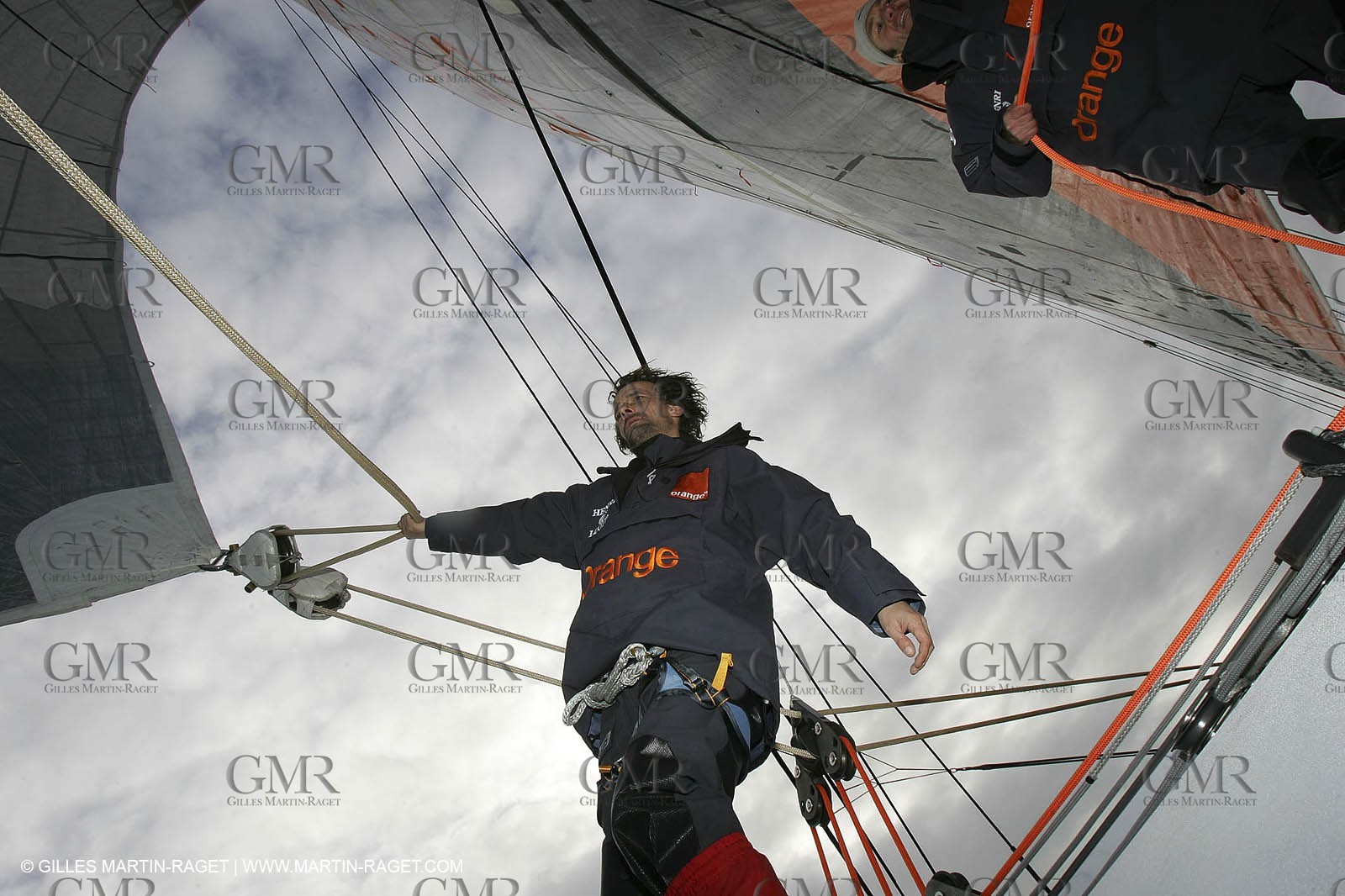 Orange II  - 2005 Jules Verne Trophy - Training in Bay of Biscay - Ludovic Aglaor-