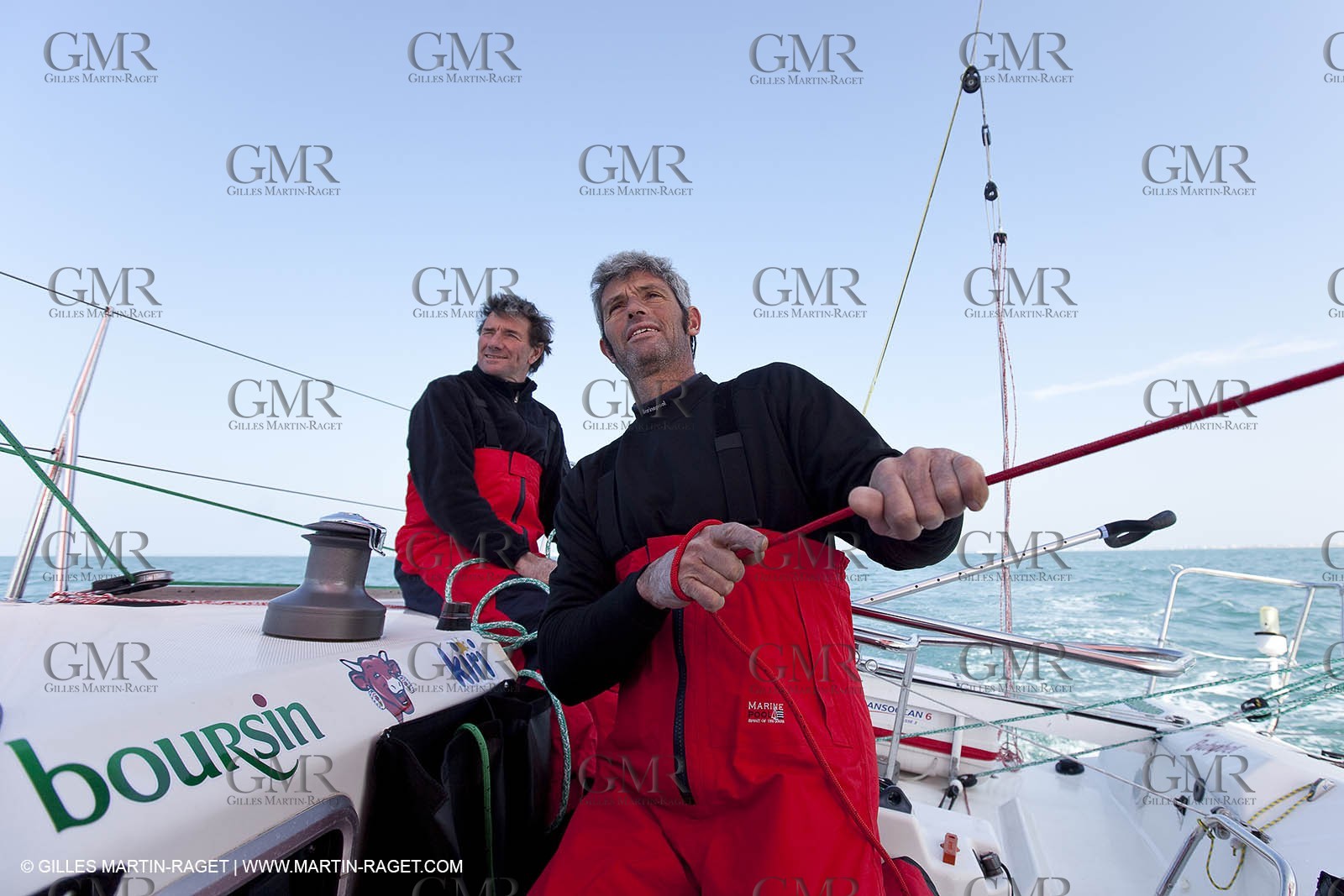 13 03 2010 -  La Grande Motte   Port Camargue (FRA) - Groupe Bel - Kito de Pavant   Sebastien Audigane training for Transat AG2R