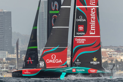 13 10 2024, Barcelona (ESP), Louis Vuitton 37th America's Cup, Final Match, Race Day 2, race 3