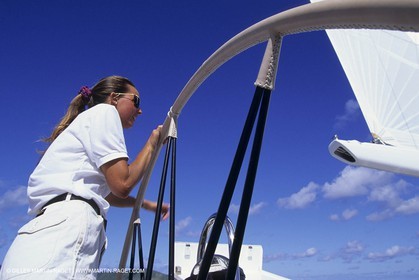 Voile, croisière, femmes à bord