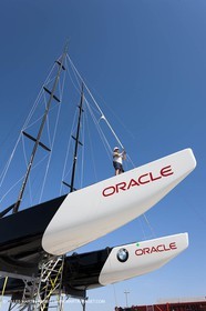 19 05 2010 - La Maddalena (ITA, Sardinia) Louis Vuitton Trophy - BMW ORACLE Racing - Maintenance Day