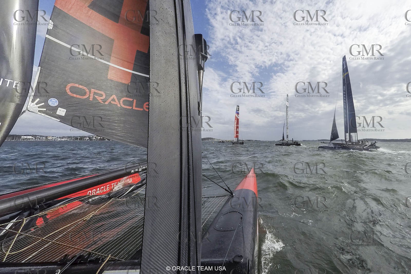 27 08 2015, Göthenburg, (SWE), 35th America's Cup, Louis Vuitton America's Cup World Series Göthenburg 2015, Tech Day, Onboard ORACLE TEAM USA with Joe Newton