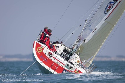 13 03 2010 -  La Grande Motte   Port Camargue (FRA) - Groupe Bel - Kito de Pavant   Sebastien Audigane training for Transat AG2R