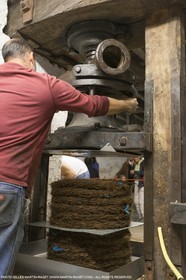 14 11 2015, Saint-Etienne du Grès (FRA,13), traditional making of olive oil at La Croix mill