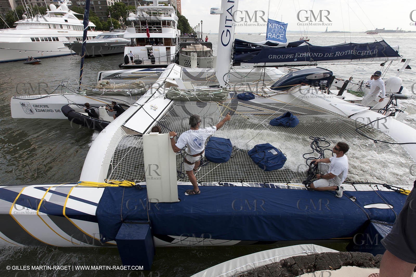 03 07 2012 - New York (USA, NY) - Krys Ocean Race prologuie - arrival in New York