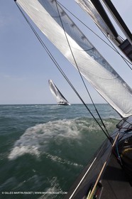 31 07 2010 - Valencia (ESP) - BMW ORACLE Racing - RC 44 Valencia Cup - fleet racing - Day 2