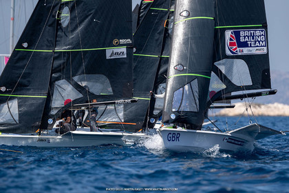 16 07 2023, Marseille, (FRA), Paris 2024 Olympic Games 2024 Sailing Test Event, Day 8, Medal race 49er Men