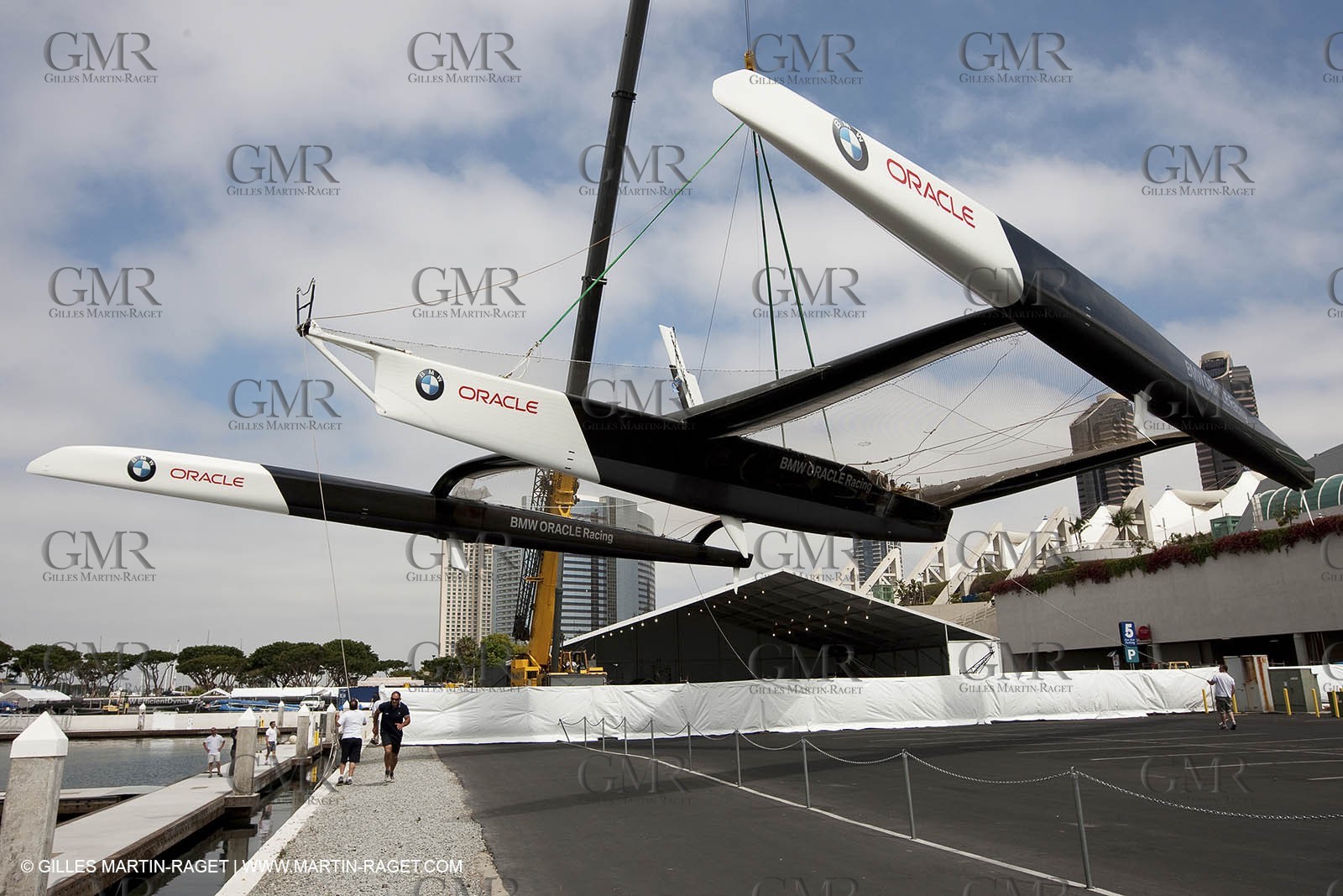 05 07 2009 - San Diego (USA,CA) -33rd America's Cup - BMW ORACLE Racing - Launching of the newly modified BOR 90 trimaran