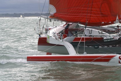 Route du Rhum 2002 - Saint Malo - Départ des Trimarans 60 pieds ORMA