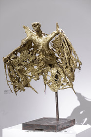 02 05 2023, Paris (FRA), oeuvre de Germaine Richier, Exposition Centre Pompidou 2023,  La Chauve-souris 1946,  Bronze naturel nettoyé, Numéroté 6 6, Fondeur : L. Thinot, Paris, 84 x91 x 58 cm, Musée Fabre Montpellier,  achat de la ville de Montpellier avec la participation du FRAM Languedoc-Roussillon, 1996