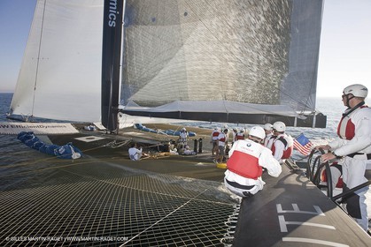 18 11 2008 - San Diego (CA, USA) - America's Cup - BMW ORACLE Racing - 90 ft trimaran sea trials - San Diego