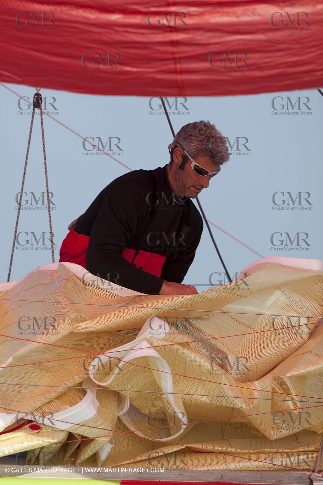 13 03 2010 -  La Grande Motte   Port Camargue (FRA) - Groupe Bel - Kito de Pavant   Sebastien Audigane training for Transat AG2R