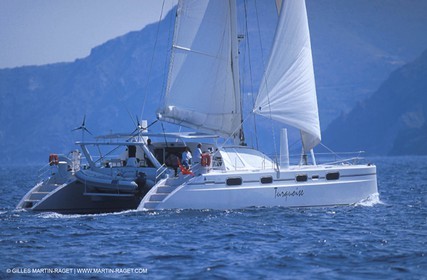 Cruising multihull sailing