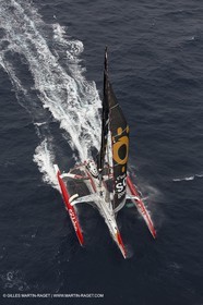 12 09 2012 - Marseille (FRA,13) - Trimaran Sodebo - Thomas Coville - Tentative contre le record de la Méditerranée