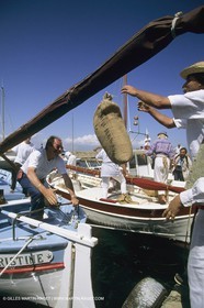 Pêche, barques, pointus, pêcheurs