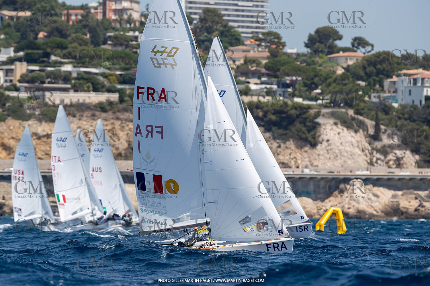 15 07 2023, Marseille (FRA), Paris 2024 Olympic Games Sailing Test Event, Day 6, 470 Medal Race
