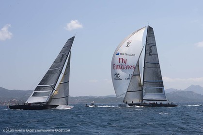 18 05 2010 - La Maddalena (ITA, Sardinia) Louis Vuitton Trophy - BMW ORACLE Racing - Training