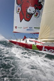 13 03 2010 -  La Grande Motte   Port Camargue (FRA) - Groupe Bel - Kito de Pavant   Sebastien Audigane training for Transat AG2R
