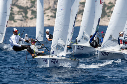 09 07 2023, Marseille (FRA), Paris 2024 Sailing Test Event, Race Day 1, 470