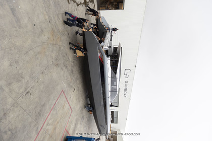 21 07 2020, La Grande Motte (FRA), Gunboat, Gunboat 68 SeaTilt out of the shed