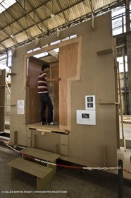 22 01 2008 - La Ciotat (FRA, 13) - Construction of cruising catamaran Nahema at H2X boatyard -modules lamination