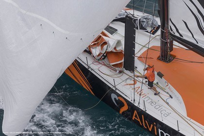 11 10 2014, Alicante (ESP), Volvo Ocean Race 2014-15, Team Alvimedica