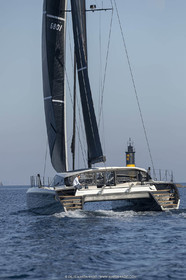 16 02 2019, Porquerolles (FRA,83), Gunboat 68 sail testing  3