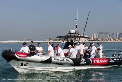 26 11 2010 - Dubai (UAE) - Dubai Louis Vuitton Trophy - BMW ORACLE Racing - NZ mine accident remembrance