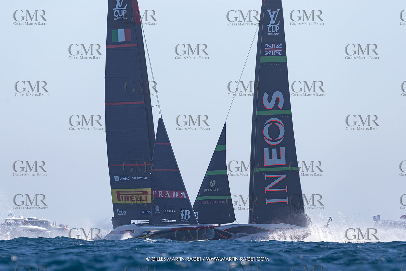 26 09 2024, Barcelona (ESP), 37th America's Cup, Louis Vuitton Cup Final, Race Day 1